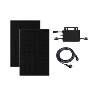 Balkonkraftwerk 800W mit 2 PV Modul JA Solar und Hoymiles 