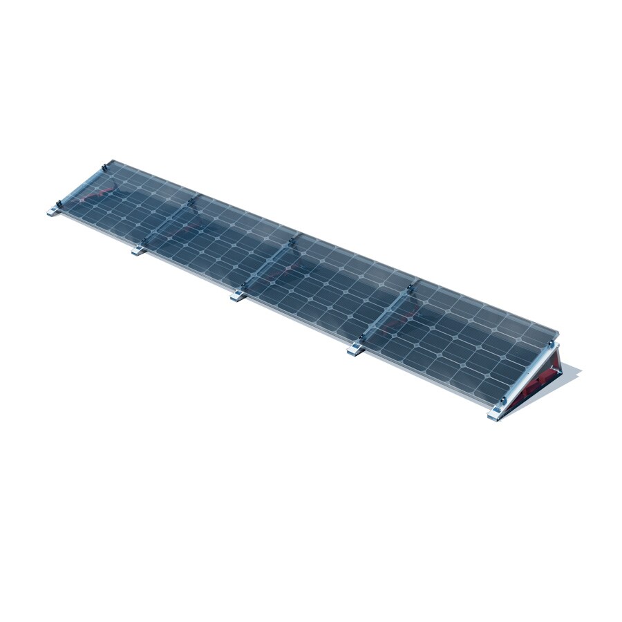 Flachdach-Aufst&auml;nderung - "Flat-Flex"-Set - f&uuml;r 4 x PV-Module (nebeneinander) 