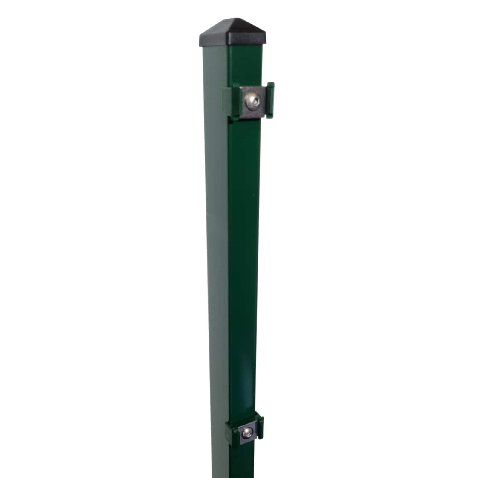 Fa-Bausysteme Zaunpfosten Moosgr&uuml;n Klemmpl&auml;ttchen H&ouml;he: 630 mm 