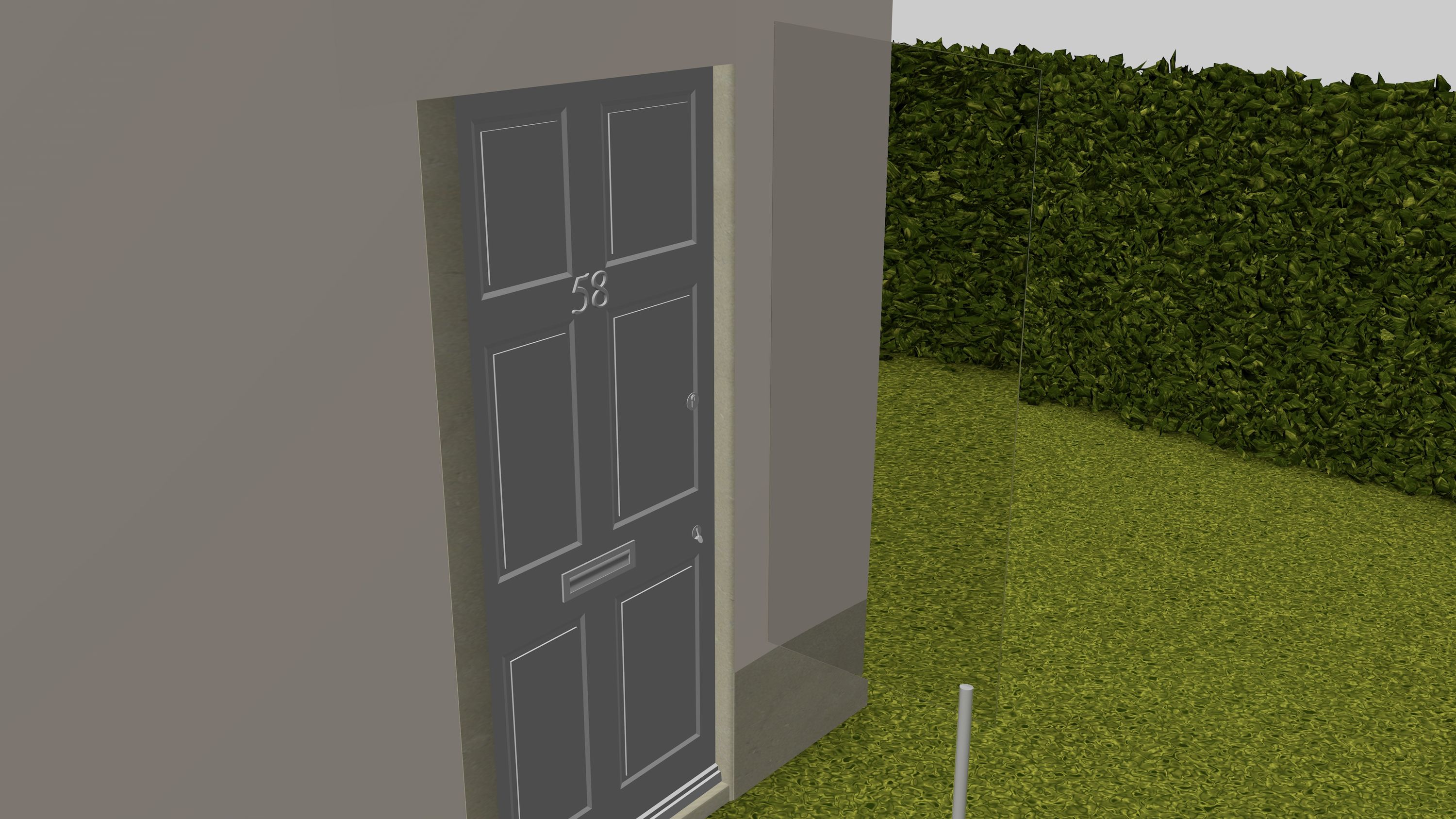 Fa-Bausysteme Glasvordach Elbrus Klarglas 150 x 90 cm 