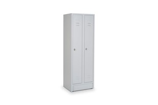 CEHA Reihen- und Garderobenschrank mit 60 cm Breite und 2 Abteil in RAL7035 