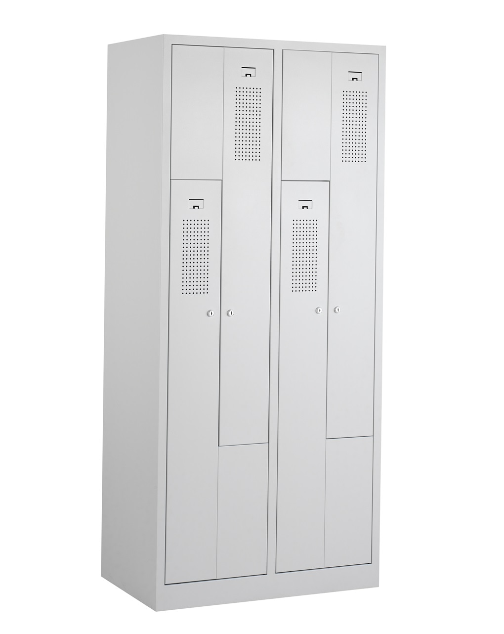 CEHA Garderoben Z-Spind 80 cm Breite mit T&uuml;ren in lichtgrau RAL7035 