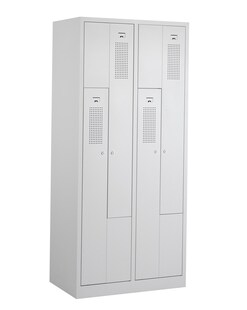 CEHA Garderoben Z-Spind 80 cm Breite mit Türen in lichtgrau RAL7035 