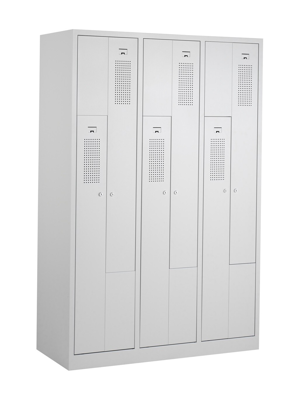 CEHA Garderoben Z-Spind 120 cm Breite mit T&uuml;ren in lichtgrau RAL7035 