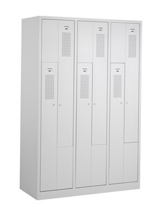 CEHA Garderoben Z-Spind 120 cm Breite mit Türen in lichtgrau RAL7035 