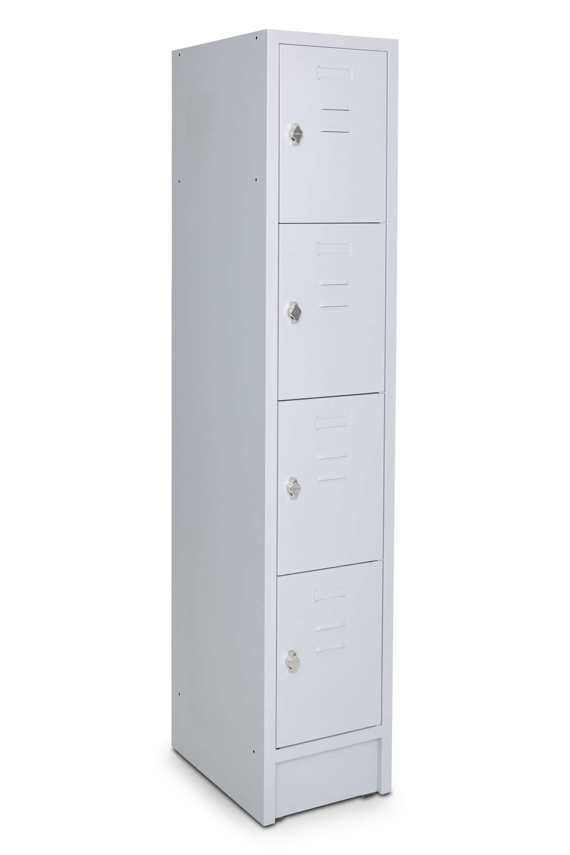 CEHA Schlie&szlig;- und F&auml;cherschrank mit 35 cm Breite und 4 F&auml;cher lichtgrau/lichtgrau 