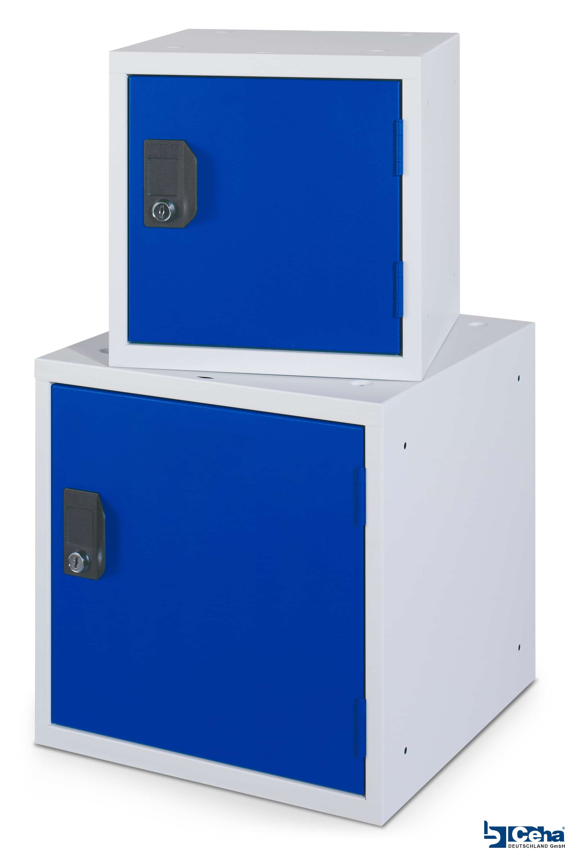 CEHA Schlie&szlig;- B&uuml;rofachw&uuml;rfel 30 x 30 x 30 cm mit T&uuml;r in enzianblau 
