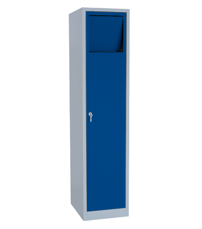 CEHA W&auml;schesammelschrank ST40 mit T&uuml;r in RAL5010 (enzianblau) 