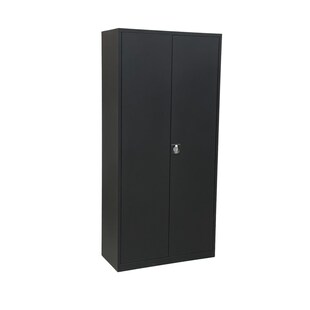 CEHA Stahl- und Flügeltürenschrank Classic 92 x 42 cm in tiefschwarz 