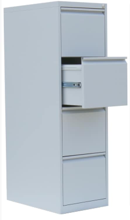 CEHA H&auml;ngeregistraturschrank 46 cm Breite mit 4 Sch&uuml;ben 1-bahnig in RAL7035 (lichtgrau) 