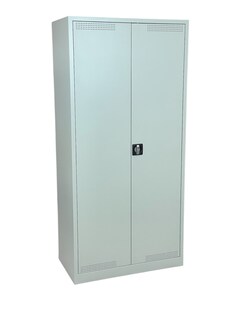 CEHA Umwelt- und Gefahrstoffschrank 92 cm Breite in lichtgrau verzinkte Wannenböden 