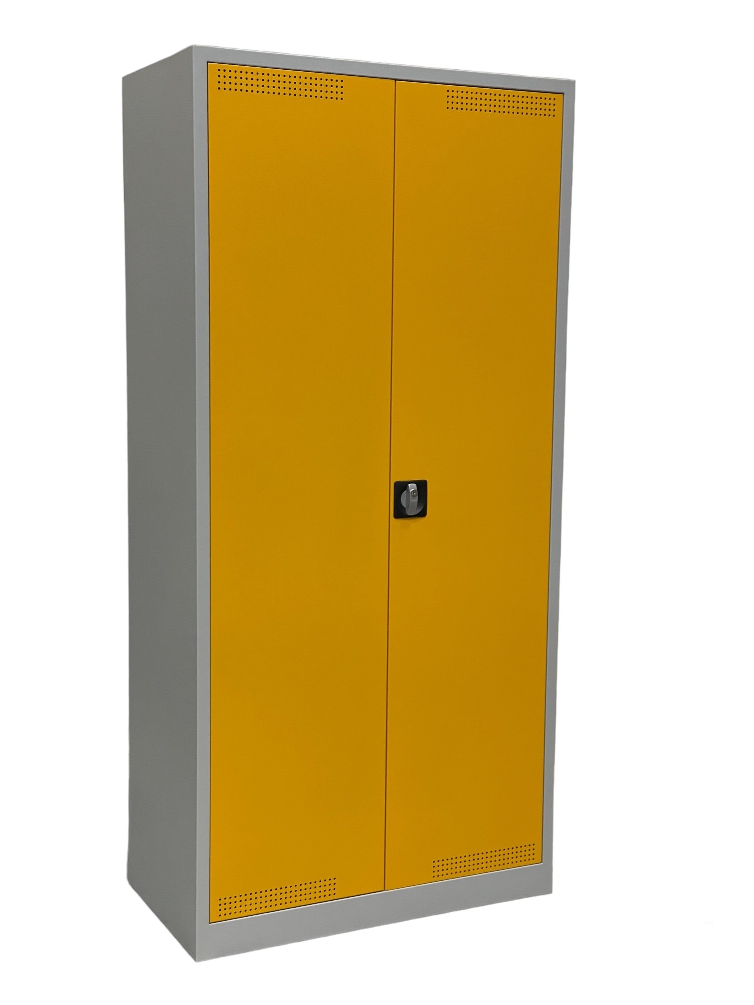 CEHA Umwelt- und Gefahrstoffschrank 92 cm Breite in signalgelb verzinkte Wannenb&ouml;den 