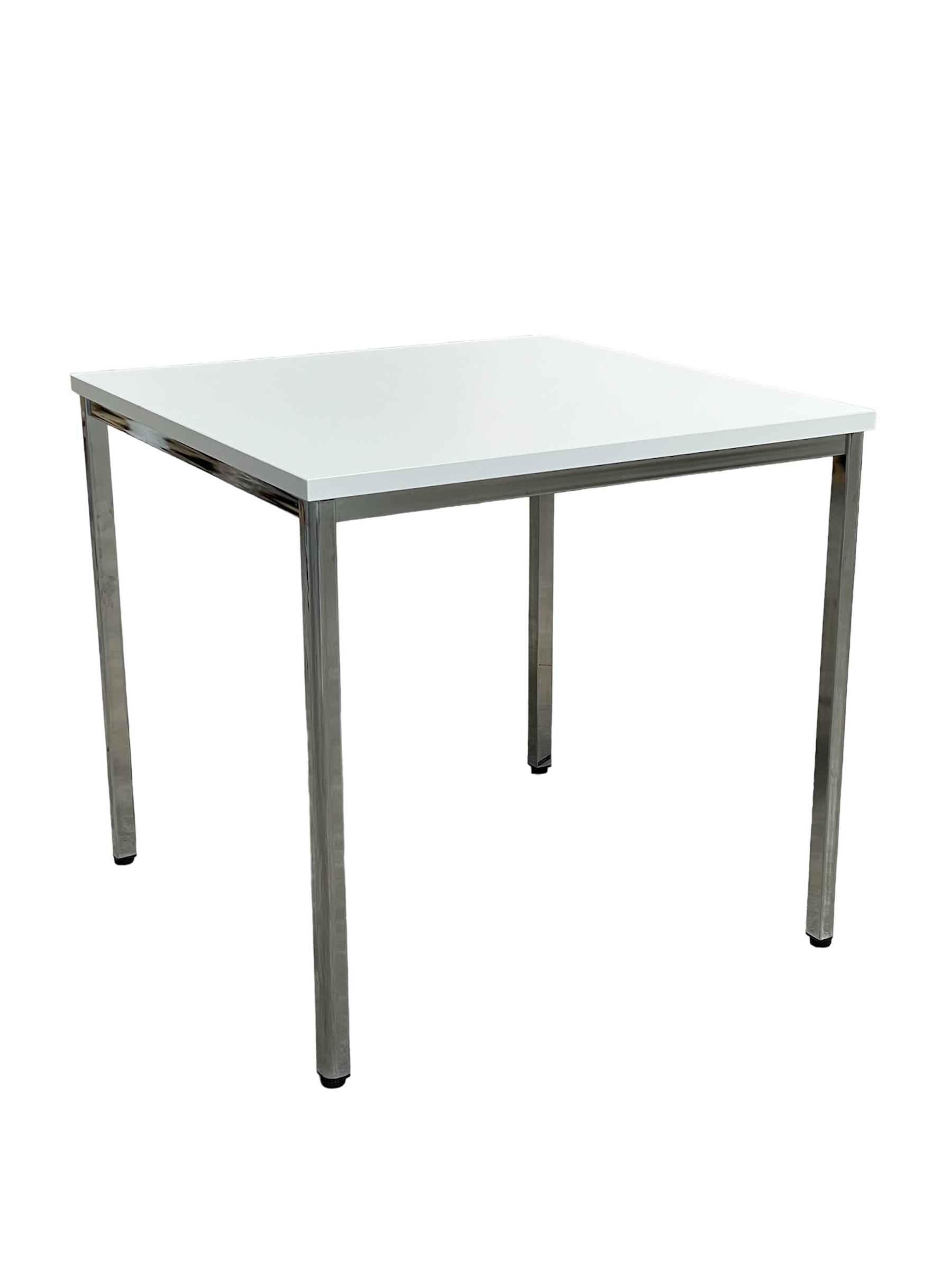 CEHA Mehrzwecktisch 80 x 80 cm chrom/wei&szlig; 