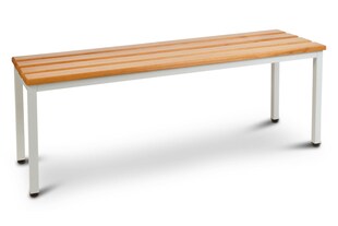 CEHA Garderoben-Sitzbank 120 cm mit Holzleisten 