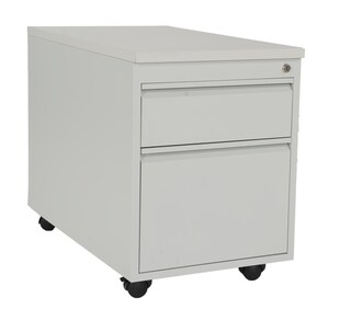 CEHA Rollcontainer ST790 mit Holztop 2 Schübe in RAL7035 (lichtgrau) 