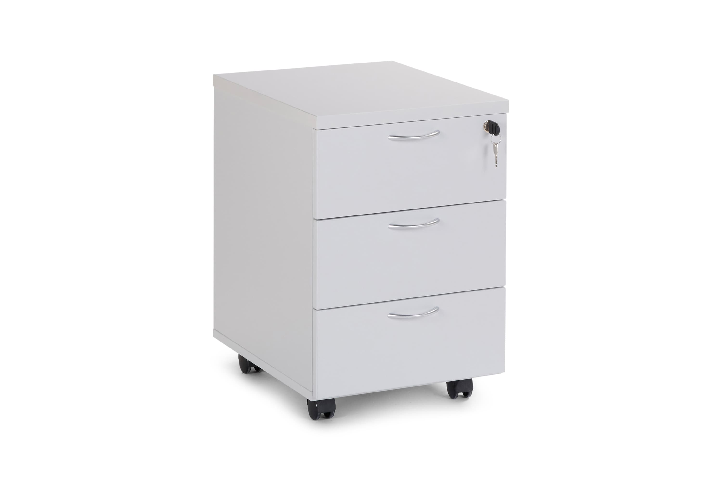 CEHA Rollcontainer aus Holz mit 3 Schubladen in Dekor grau 