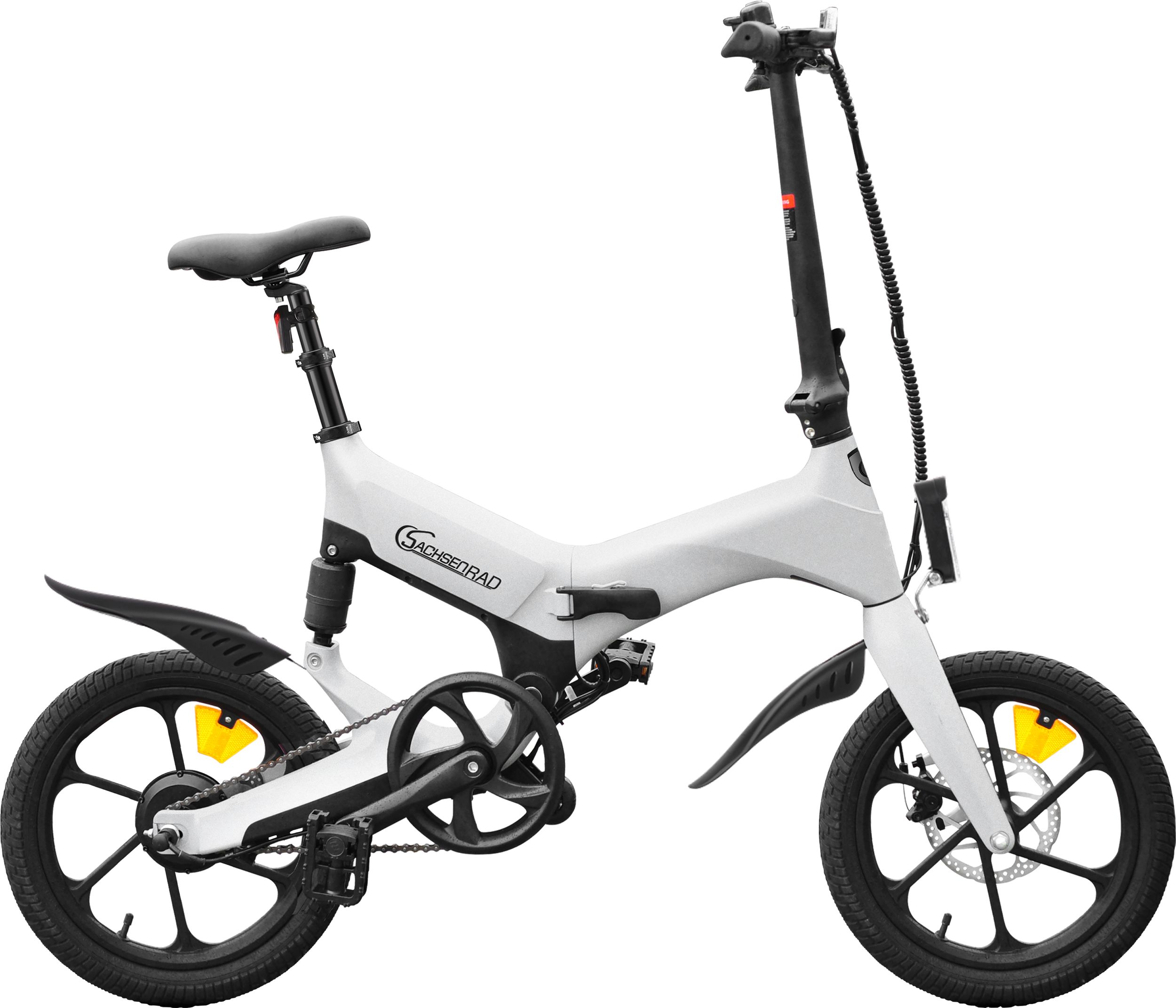 SachsenRAD [Refurbished]  E-Faltrad F12 Klapprad Ebike Elektrofahrrad Titansilber 