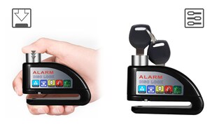 SachsenRAD Bremsscheibenschloss Secure Disc, Diebstahlschutz mit lautem Alarm 