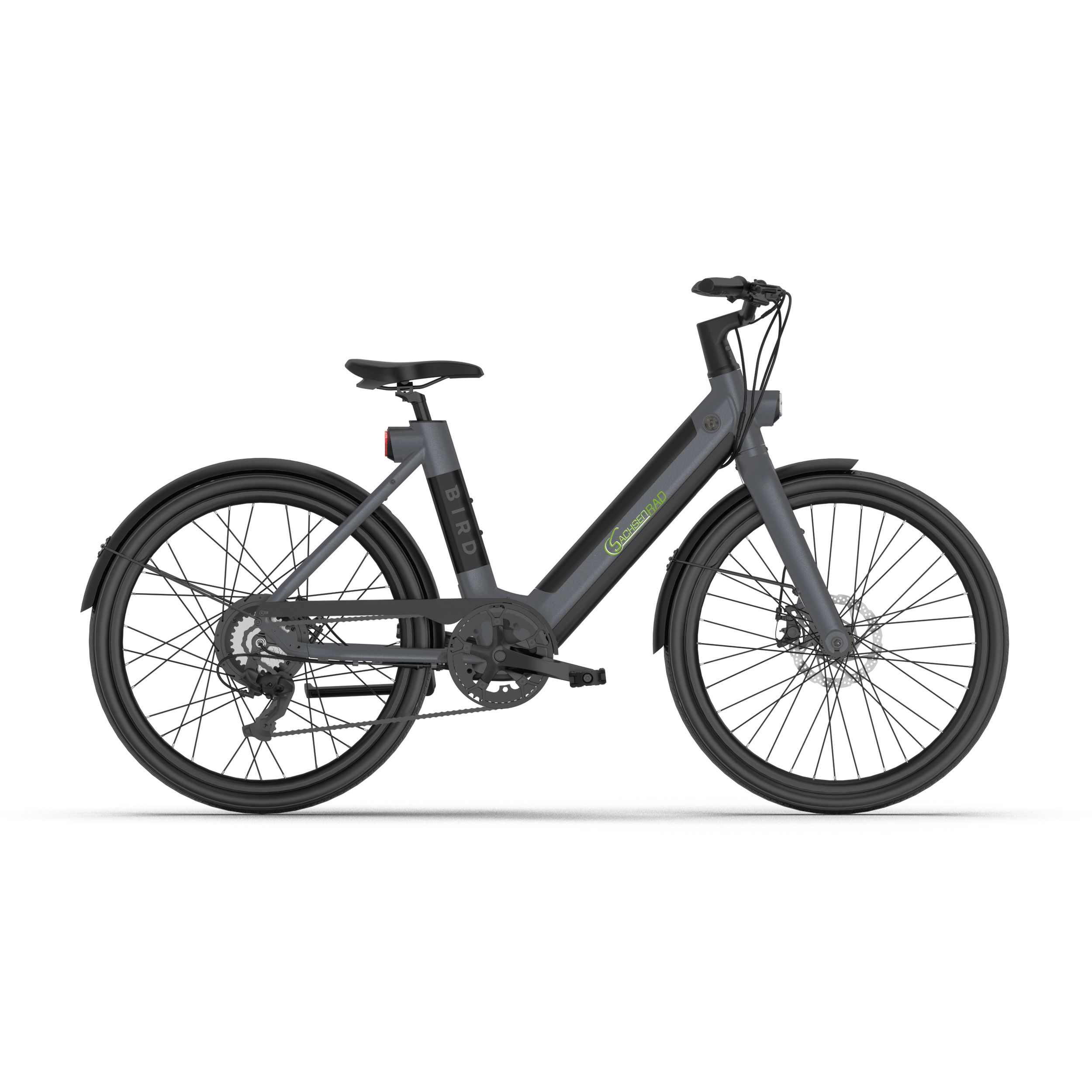 SachsenRAD [Refurbished] xbird Urban E-City -Bike C6F Connect dunkelgrau 26 Zoll 