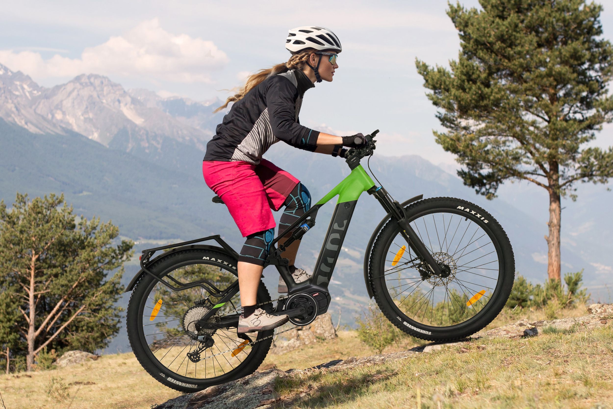SachsenRAD E-SUV M5T Centro – Vélo électrique 29″ Avec Moteur Central 110 Nm, 12 Vitesses, Suspensions AV/AR, Autonomie 180 Km, Apple Find My, Porte-bagages