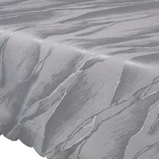 NYVI Tischdecke Jacquard Elegance - Edle Tischwäsche mit Ornamenten - Tischdecke für Weihnachten, Geburtstag, Feste - Tischläufer, Tischdeko Farbe:Silber;Größe:130x160 cm 