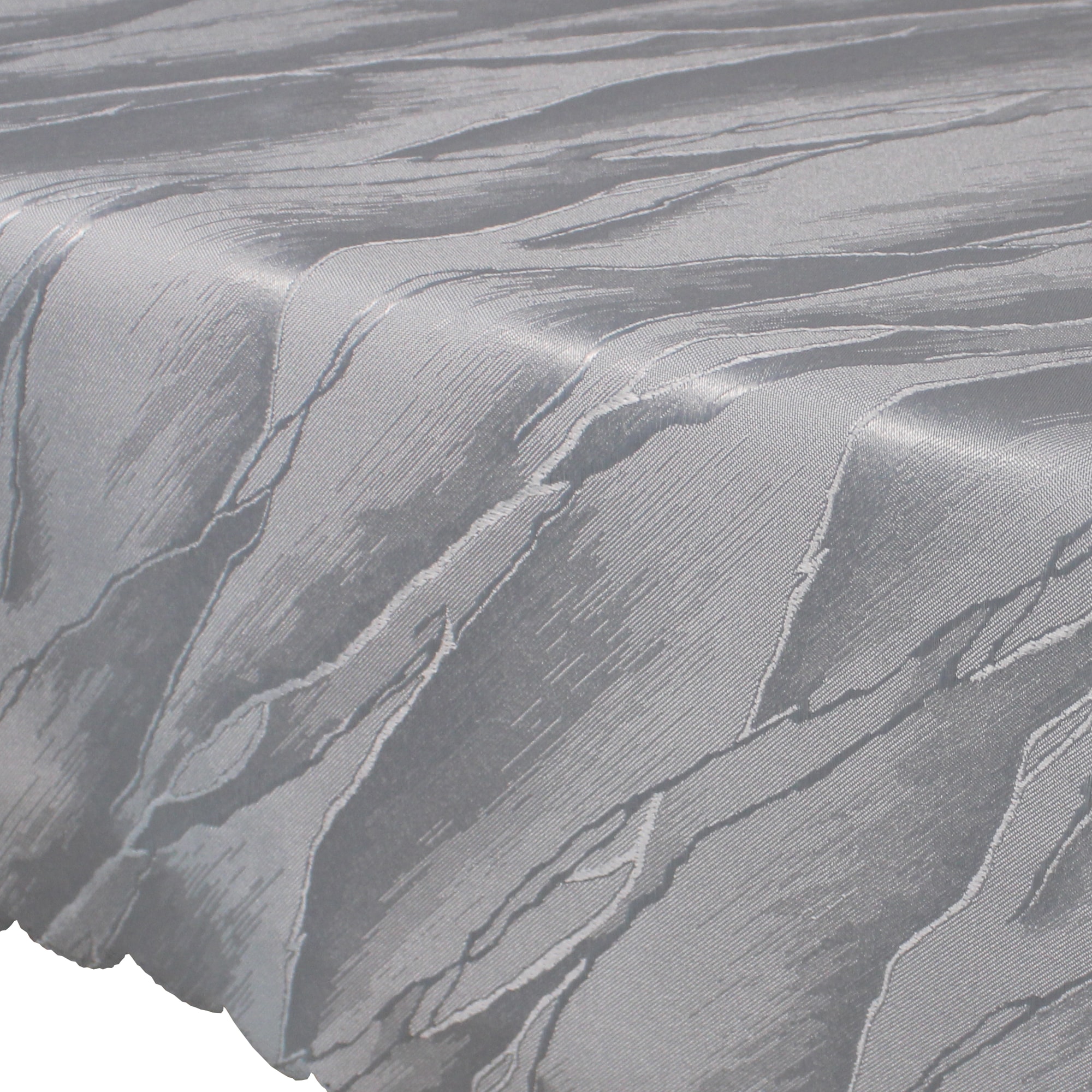 NYVI Tischdecke Jacquard Elegance - Edle Tischw&auml;sche mit Ornamenten - Tischdecke f&uuml;r Weihnachten, Geburtstag, Feste - Tischl&auml;ufer, Tischdeko Farbe:Silber;Gr&ouml;&szlig;e:130x220 cm 