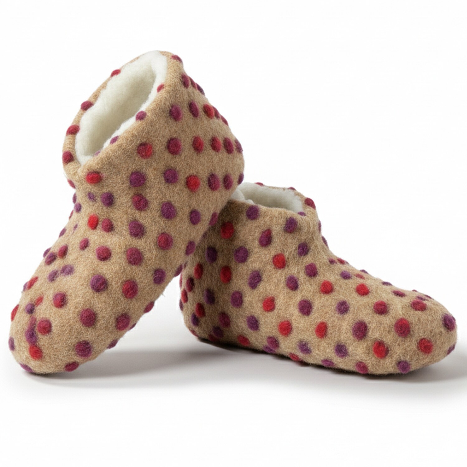 NYVI Bettschuhe IamFlauschi &ndash; Kuschelig Warme Hausschuhe aus 100% Reiner Schafwolle Farbe:Kuschel Ecru;Gr&ouml;&szlig;e:36 / 37 