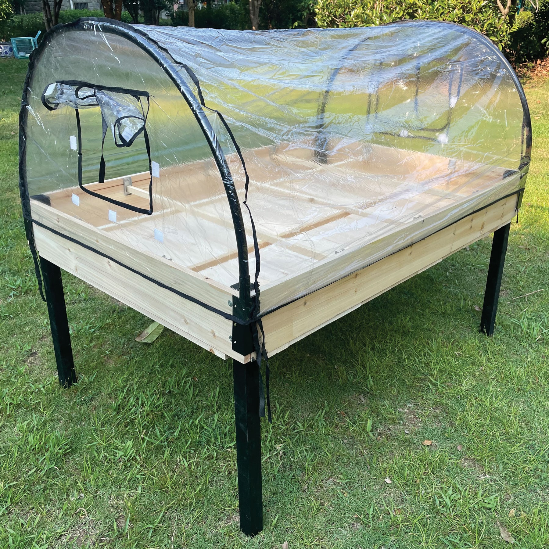 NYVI Hochbeet Gew&auml;chshaus NYVI-Green 14 - Fr&uuml;hbeet Foliengew&auml;chshaus f&uuml;r Gem&uuml;se, Pflanzen, Kr&auml;uter 