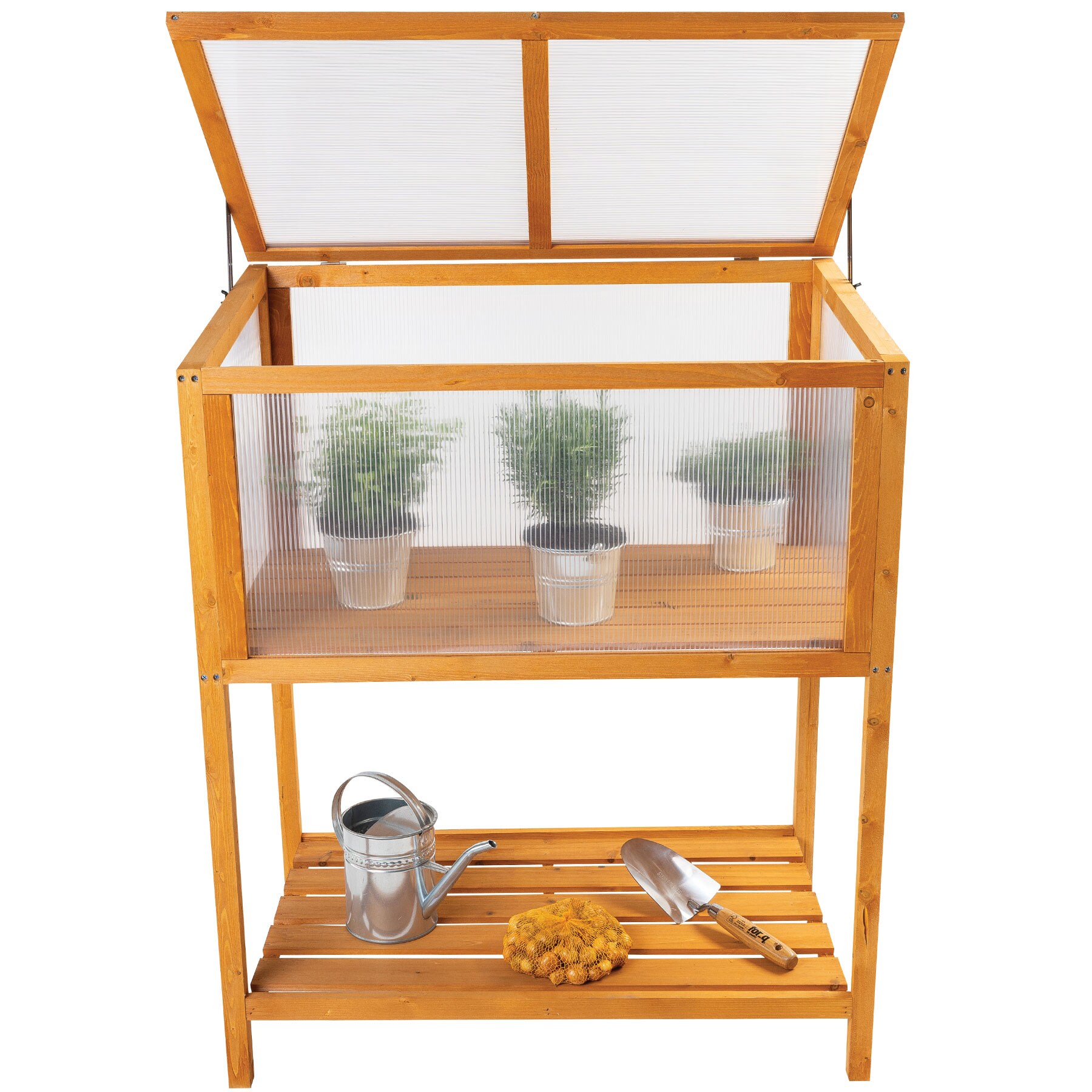 NYVI Hochbeet mit Fr&uuml;hbeetaufsatz BABYGreen - Gartenbeet Perfekt f&uuml;r Jungpflanzen, Gem&uuml;se. Kr&auml;uter & Blumen 