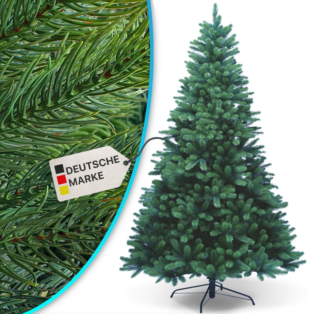 NYVI Weihnachtsbaum NYVI-Xmas Premium - K&uuml;nstlicher Voll-PE Tannenbaum aus 100% Spritzguss Gr&ouml;&szlig;e:240 cm 