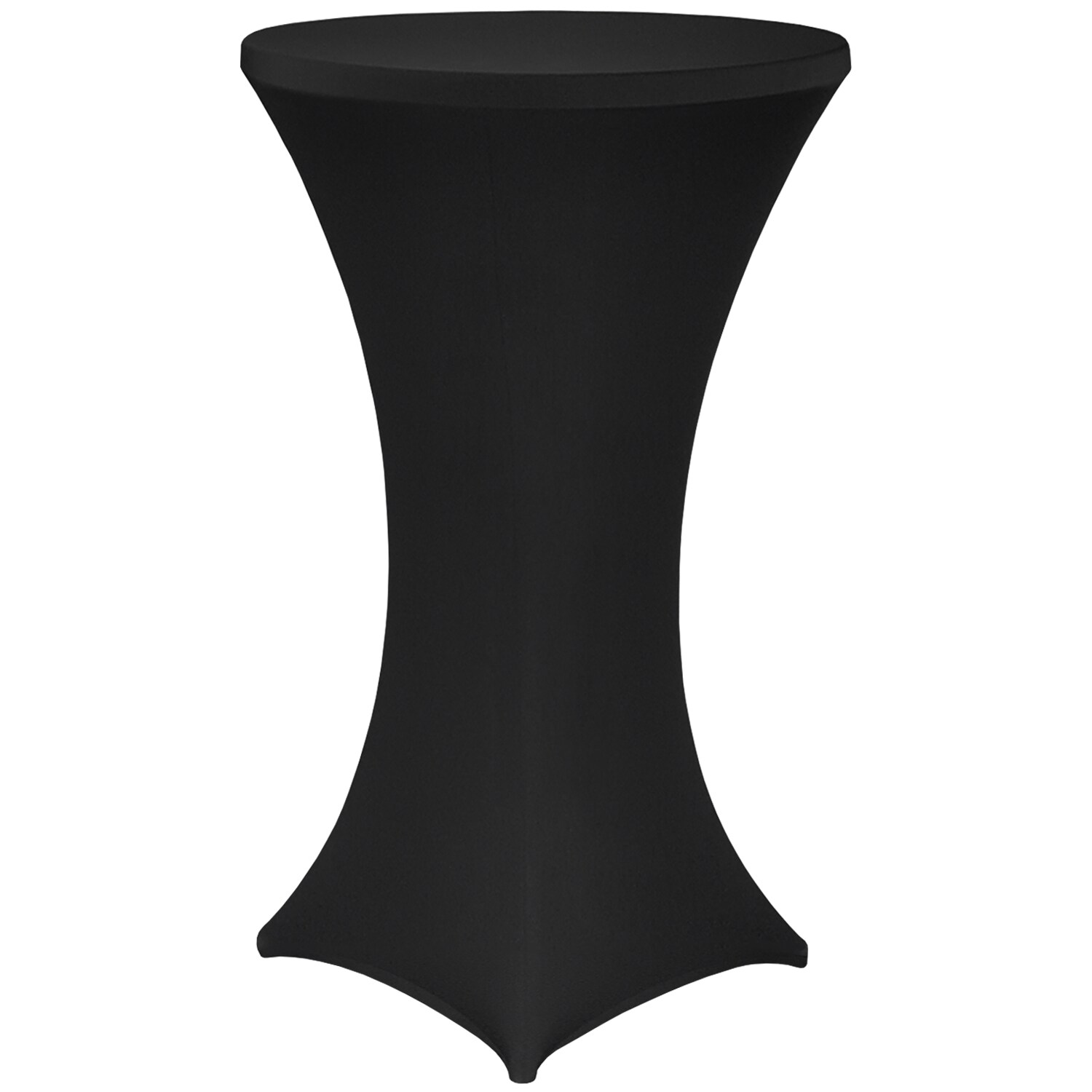 NYVI Stehtischhusse NYVIGala - Elastische Stretchhusse f&uuml;r Stehtische & Bistrotische Farbe:Schwarz;Gr&ouml;&szlig;e:&Oslash; 70-75 cm 