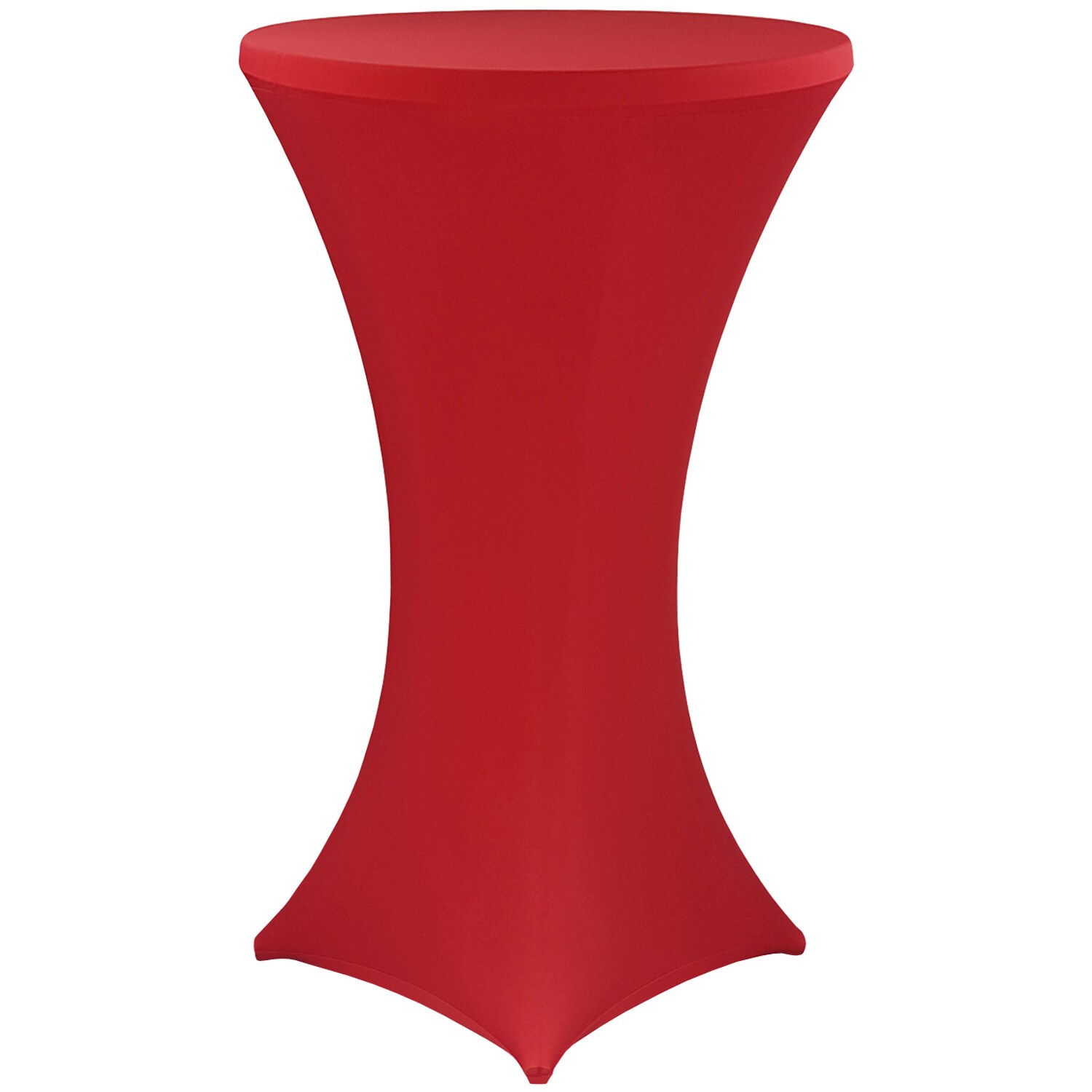 NYVI Stehtischhusse NYVIGala - Elastische Stretchhusse f&uuml;r Stehtische & Bistrotische Farbe:Rot;Gr&ouml;&szlig;e:&Oslash; 80-85 cm 