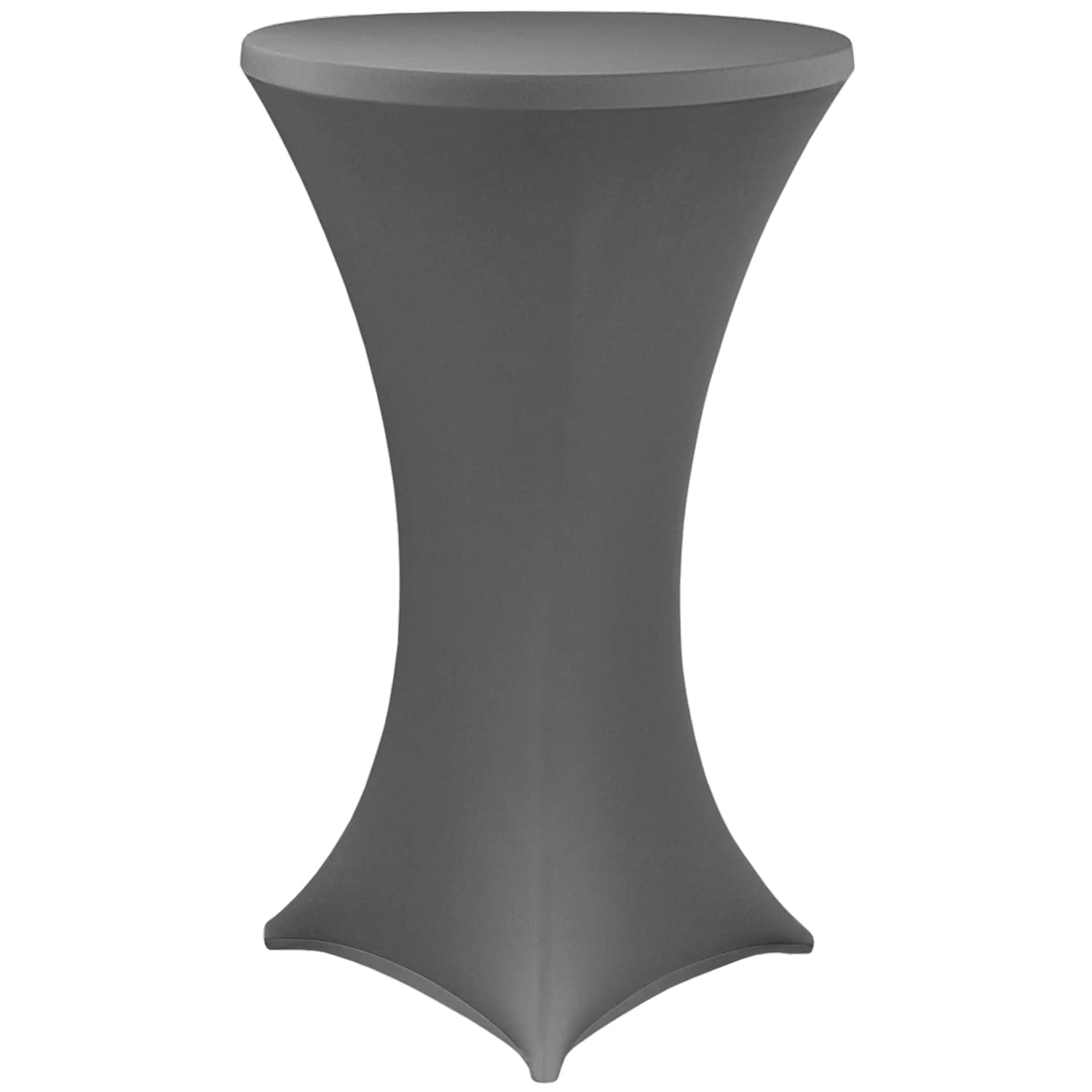 NYVI Stehtischhusse NYVIGala - Elastische Stretchhusse f&uuml;r Stehtische & Bistrotische Farbe:Anthrazit;Gr&ouml;&szlig;e:&Oslash; 80-85 cm 