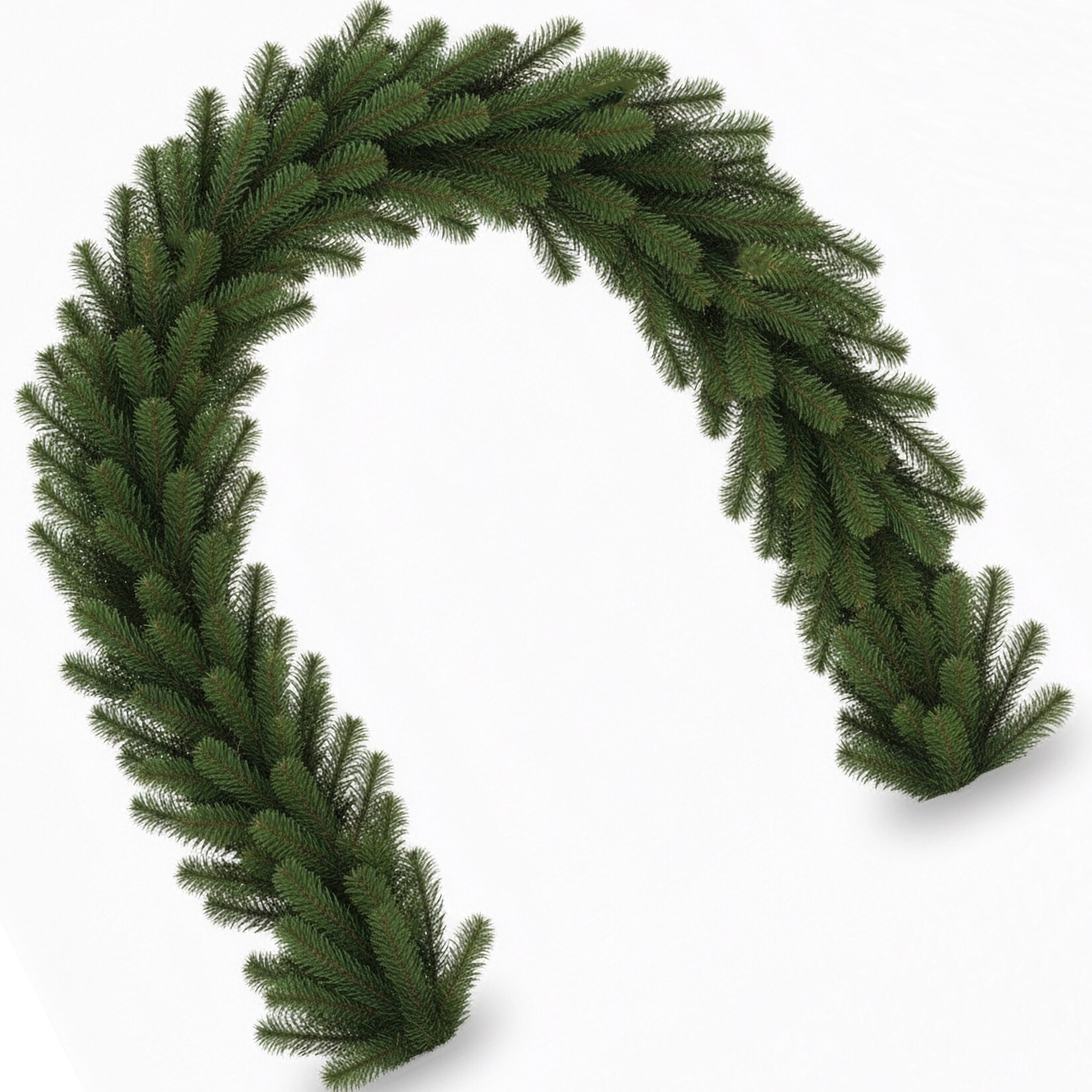 NYVI Weihnachtsgirlande Xmas Premium 270 cm - Künstliche Voll-PE Spritzguss Girlande - Naturgetreu - Dekogirlande für Weihnachten