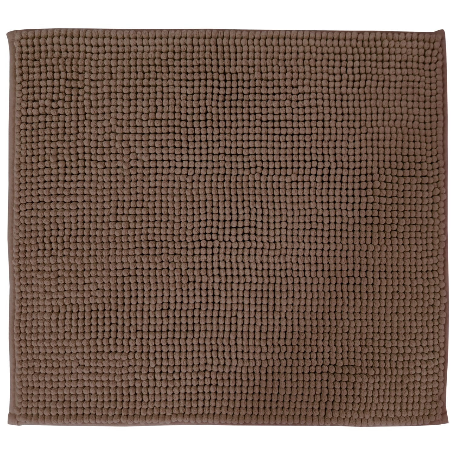 NYVI Badematte NYVISpa Chenille Rechteckig - Badezimmerteppich - Rutschfest, Saugf&auml;hig, Schnell Trocknend, Fu&szlig;bodenheizung geeignet, Waschbar, Weich Farbe:Taupe;Gr&ouml;&szlig;e:WC-Vorleger 45x50 cm 