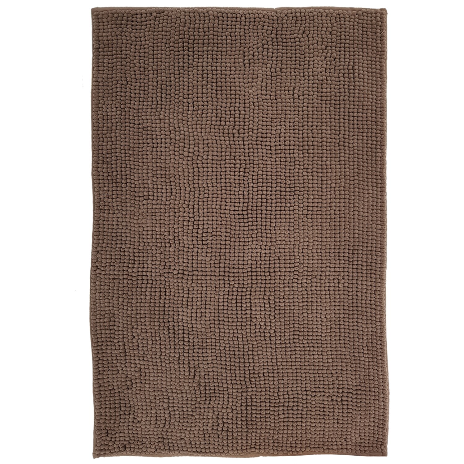 NYVI Badematte NYVISpa Chenille Rechteckig - Badezimmerteppich - Rutschfest, Saugf&auml;hig, Schnell Trocknend, Fu&szlig;bodenheizung geeignet, Waschbar, Weich Farbe:Taupe;Gr&ouml;&szlig;e:Badematte 70x120 cm 