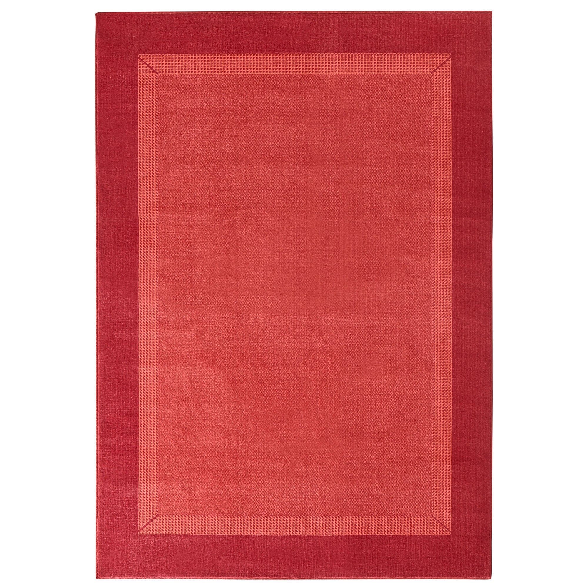 NYVI Teppich Basic - Strapazierf&auml;hig, Pflegeleicht, Vielseitig Farbe:Rot;Gr&ouml;&szlig;e:80x200 cm 