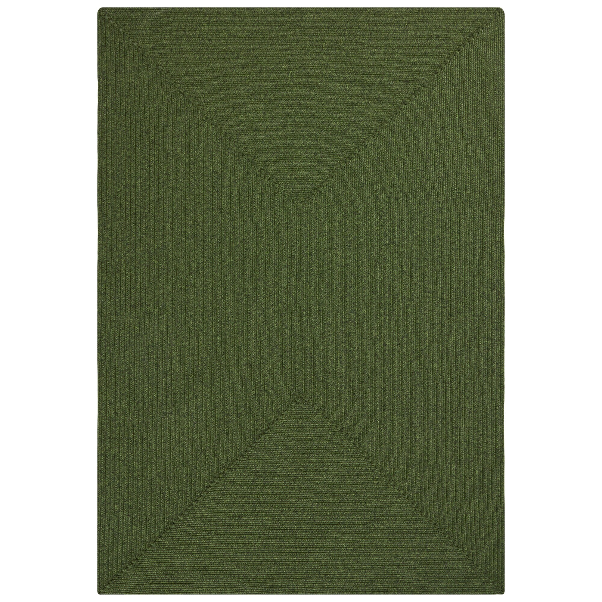 NYVI Teppich Braided - Wetterfest, Pflegeleicht, f&uuml;r Innen und Au&szlig;en Farbe:Gr&uuml;n;Gr&ouml;&szlig;e:200x290 cm 