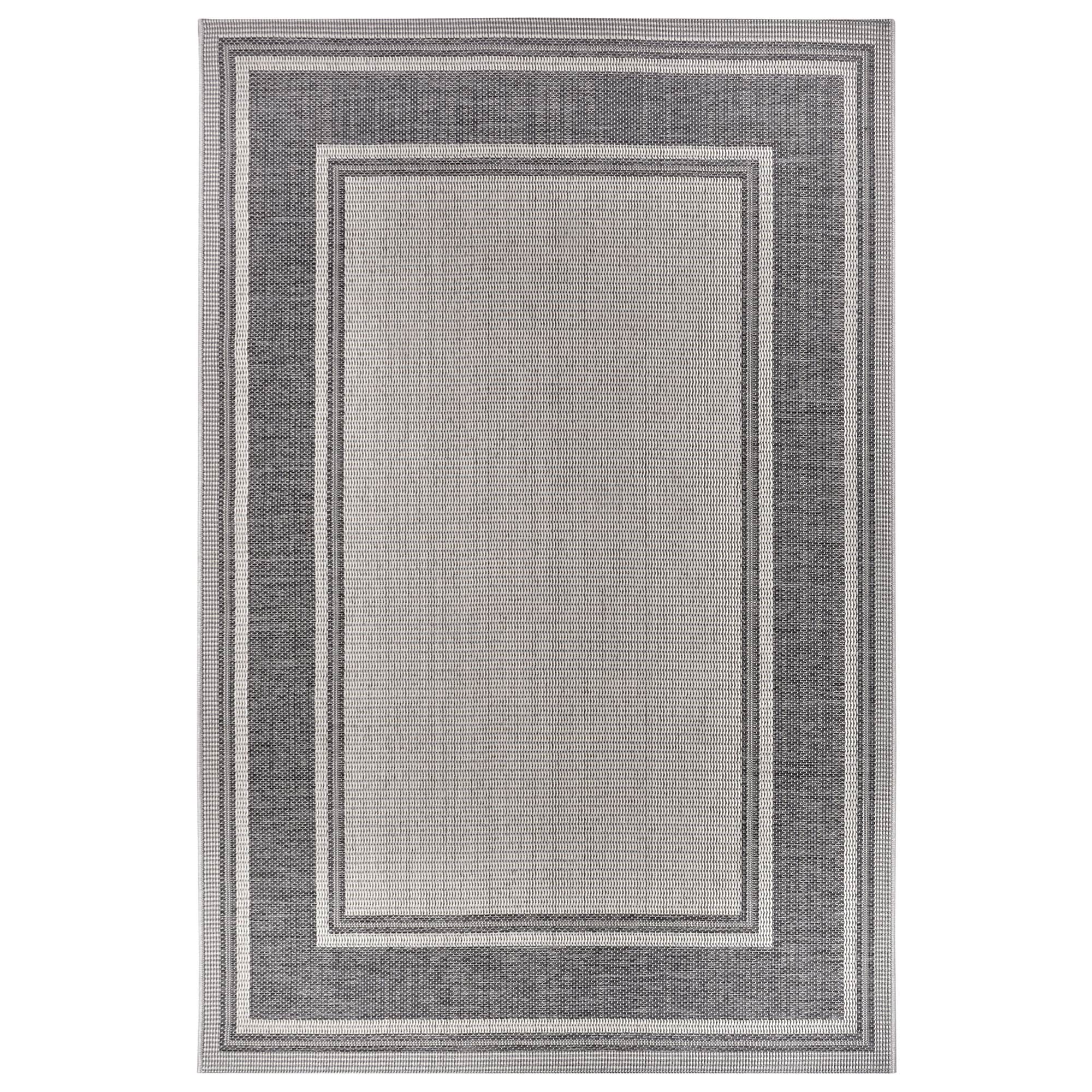 NYVI Teppich Clyde - Wetterfest, UV-best&auml;ndig, f&uuml;r Innen und Au&szlig;en Gr&ouml;&szlig;e:155x235 cm;Farbe:Beige Grau Cast 