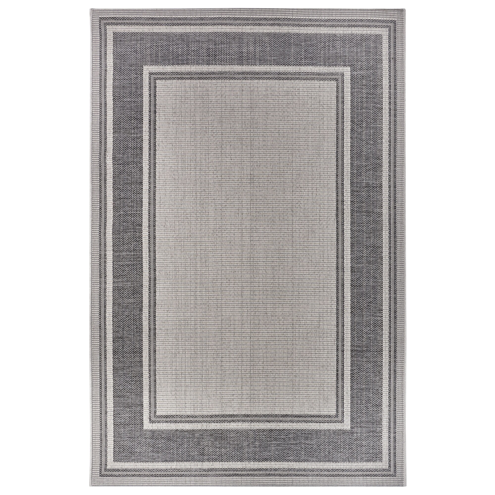 NYVI Teppich Clyde - Wetterfest, UV-best&auml;ndig, f&uuml;r Innen und Au&szlig;en Gr&ouml;&szlig;e:63x120 cm;Farbe:Beige Grau Cast 
