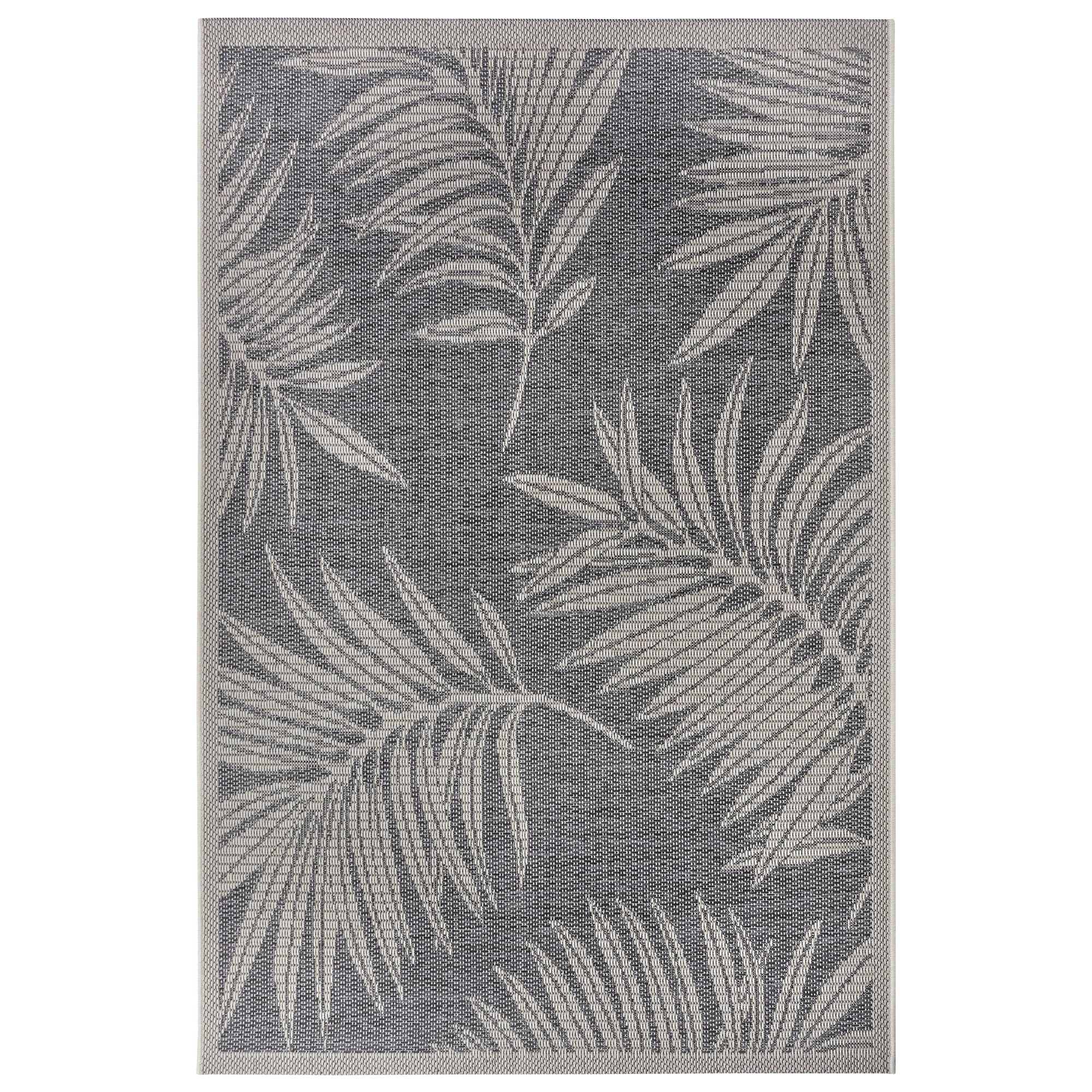 NYVI Teppich Clyde - Wetterfest, UV-best&auml;ndig, f&uuml;r Innen und Au&szlig;en Gr&ouml;&szlig;e:155x235 cm;Farbe:Grau Creme Paru 
