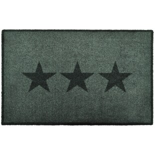 NYVI Fußmatte Deko - Wetterfest, Rutschfest, Waschbar, für Innen und Außen Farbe:Grau;Größe:50x70 cm 