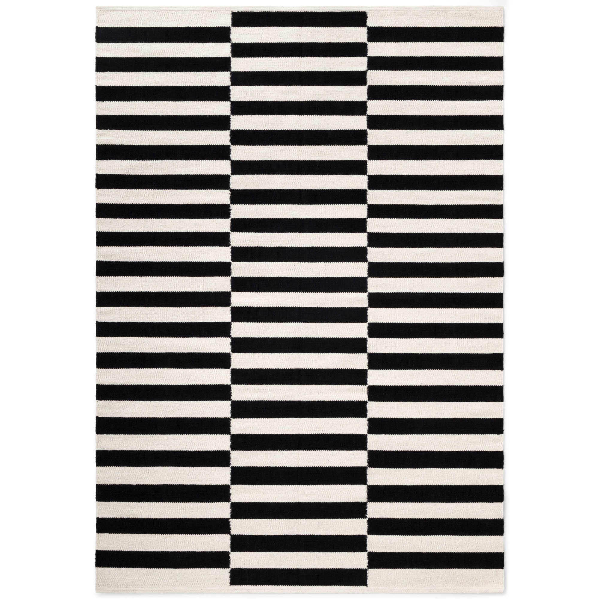 NYVI Teppich Donna - F&uuml;r Fu&szlig;bodenheizung geeignet,Robust, Pflegeleicht Gr&ouml;&szlig;e:120x180 cm;Farbe:Schwarz Natur Wei&szlig; 