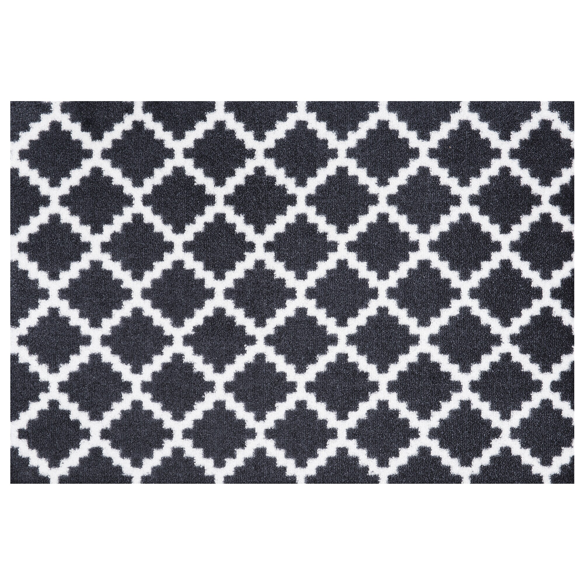 NYVI Fu&szlig;matte Home - Wetterfest, Rutschfest, f&uuml;r Innen und Au&szlig;en Farbe:Schwarz Wei&szlig;;Gr&ouml;&szlig;e:50x70 cm 
