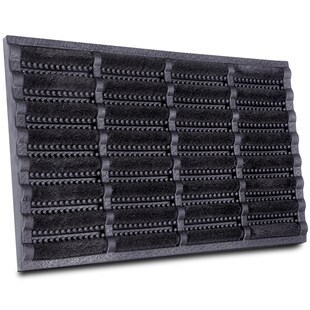 NYVI Outdoor Fußmatte KokosGUARD - Wetterfest, Rutschfest, Robust - Fußabtreter mit Kokosbürsten - Schmutzfangmatte für Außen & Innen Farbe:Schwarz;Größe:45x75 cm 