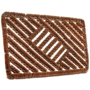 NYVI Fußmatte Grid - Rutschfest, Wetterfest, Hygienisch, für Innen und Außen Farbe:Natur;Größe:45x75 cm 