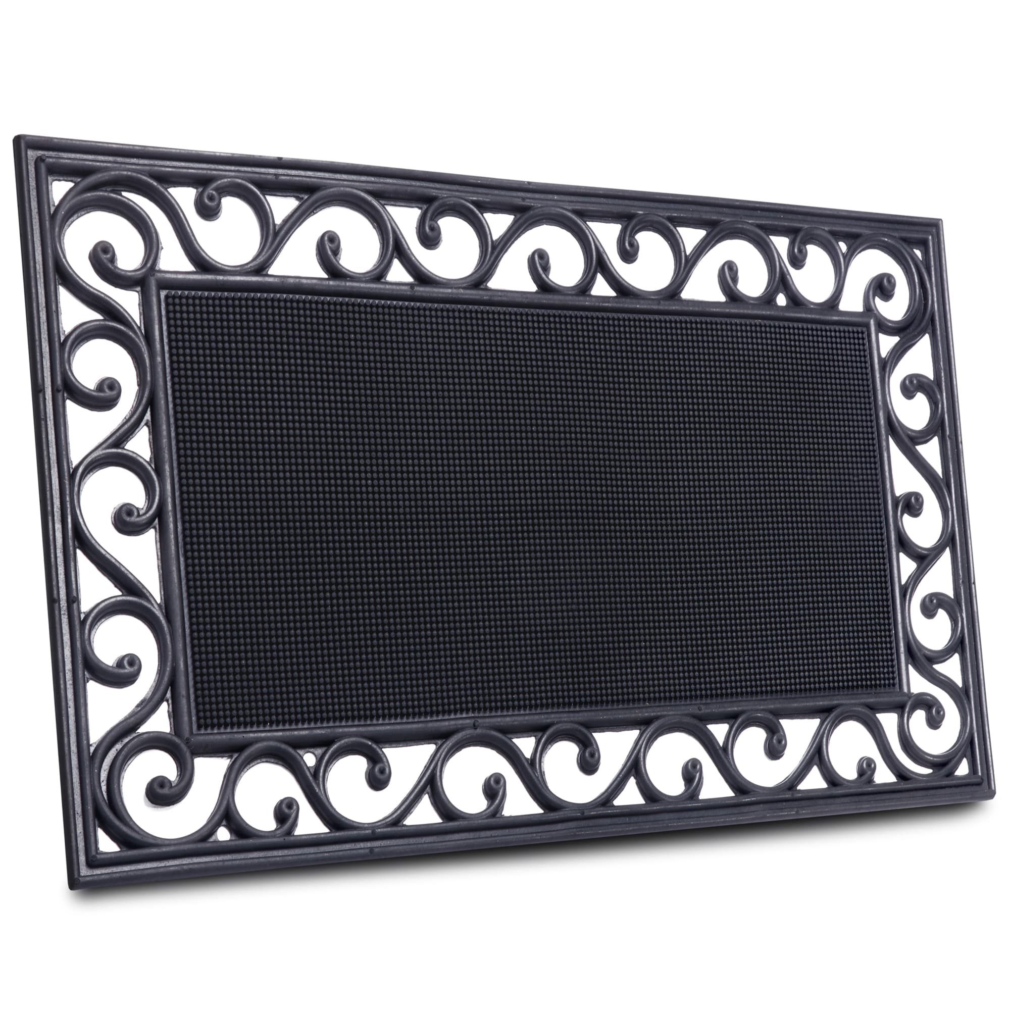 NYVI Fu&szlig;matte Gummi - Rutschfest, Wetterfest, Strapazierf&auml;hig Gr&ouml;&szlig;e:45x75 cm;Farbe:Gummi Noppen 