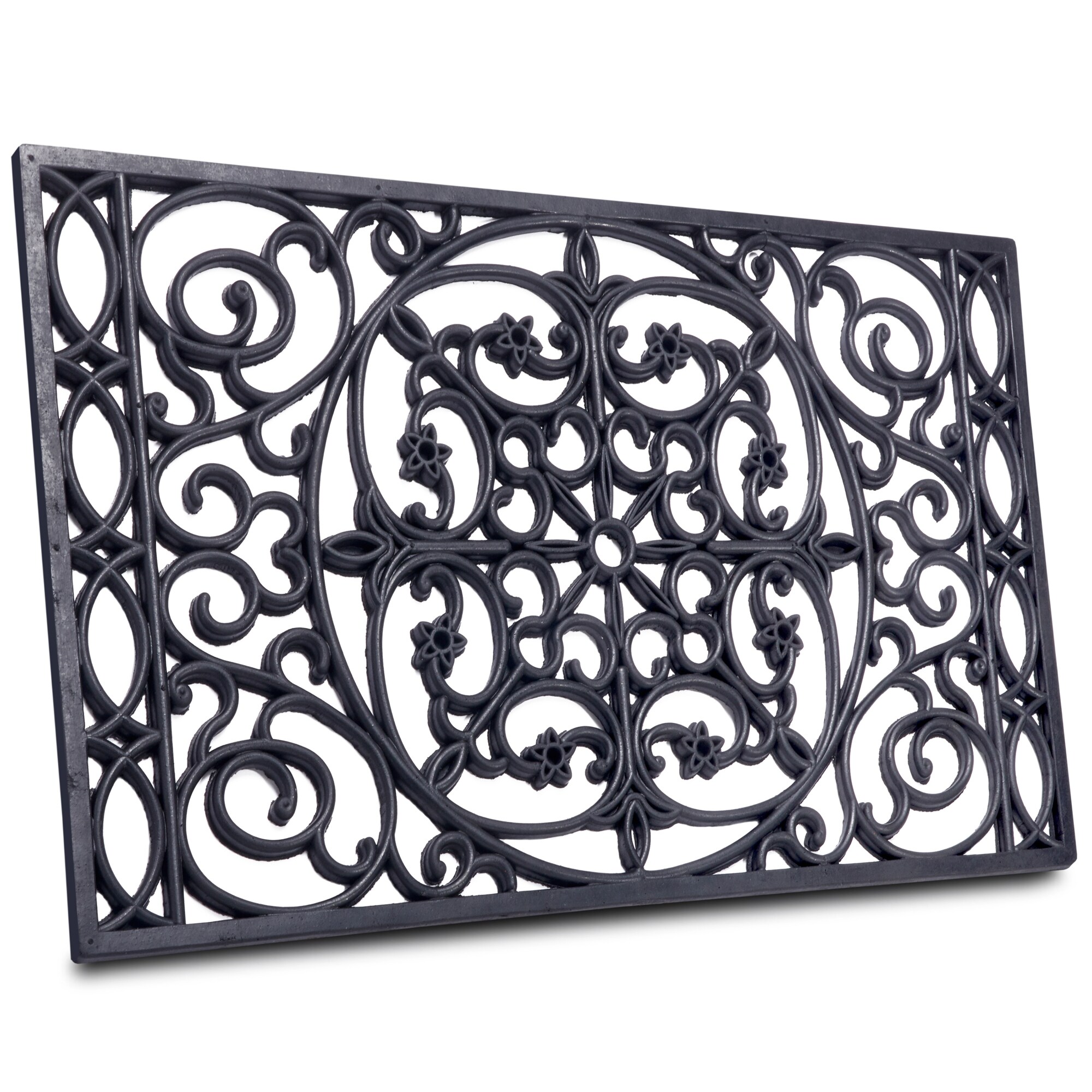 NYVI Fu&szlig;matte Gummi - Rutschfest, Wetterfest, Strapazierf&auml;hig Gr&ouml;&szlig;e:45x75 cm;Farbe:Ornamente 