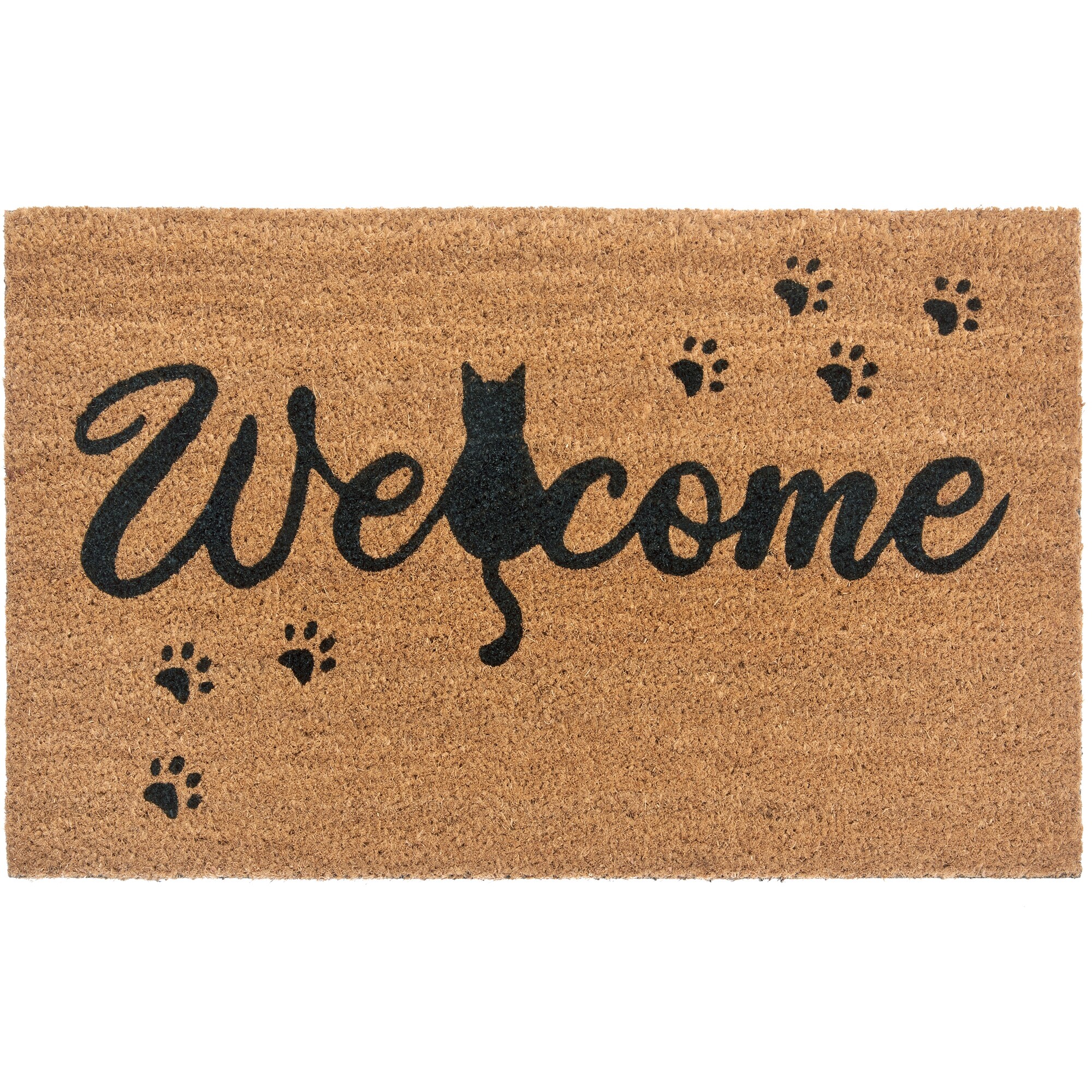 NYVI Fu&szlig;matte Cats - Wetterfest, Rutschfest, Langlebig, f&uuml;r Innen und Au&szlig;en Gr&ouml;&szlig;e:45x75 cm;Farbe:Welcome Cat 