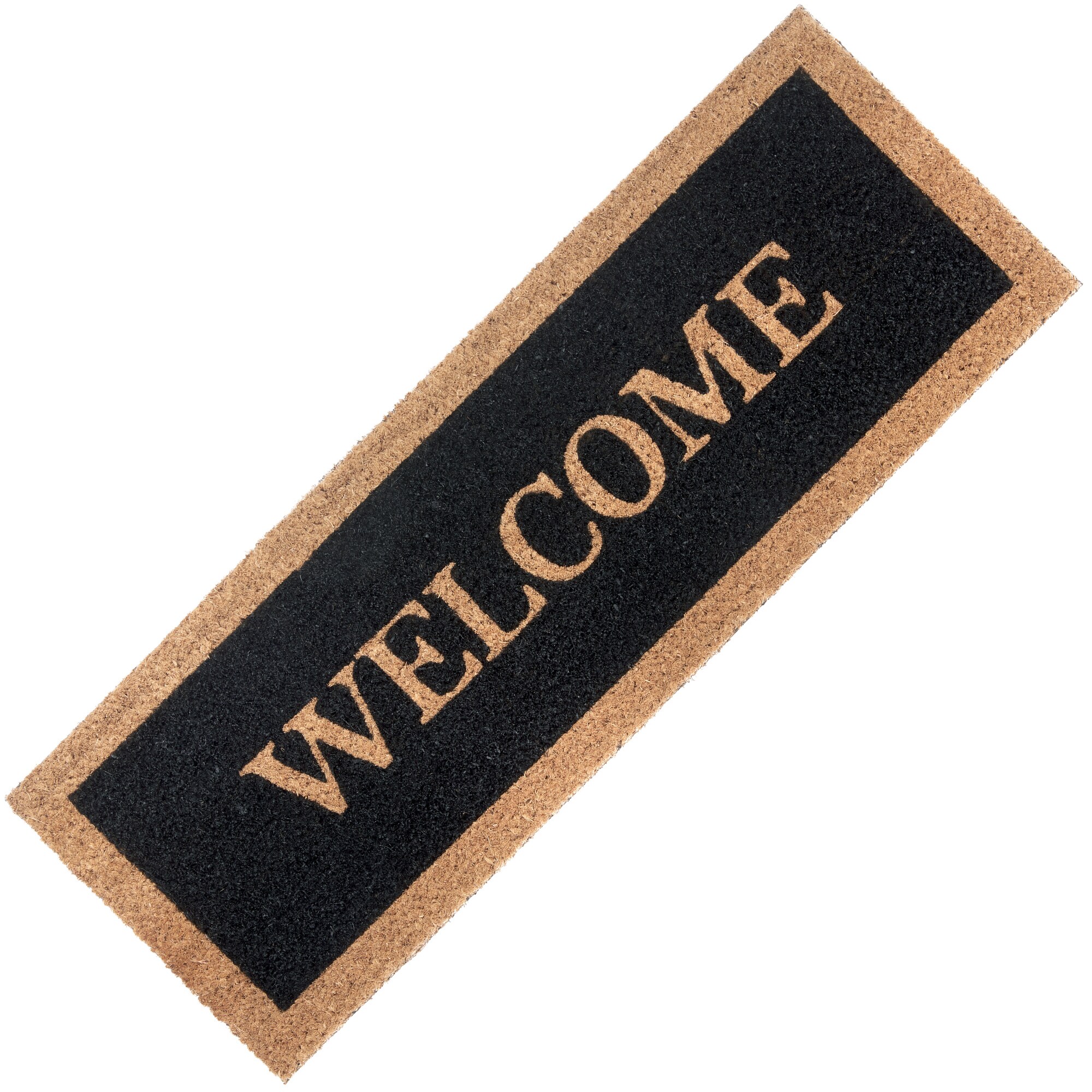 NYVI Fu&szlig;matte Lang - Rutschfest Wetterfest Strapazierf&auml;hig Gr&ouml;&szlig;e:27x70 cm;Farbe:Welcome 